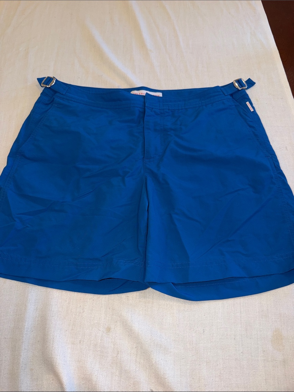 T0208101 Orlebar Brown Brown Blue Swim Trunks SZ 32 EUC